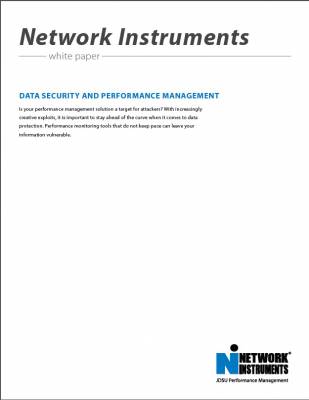 Network Instruments Data Security and Performance Management