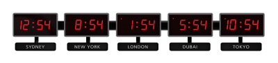 Sapling's Time Zone Clocks