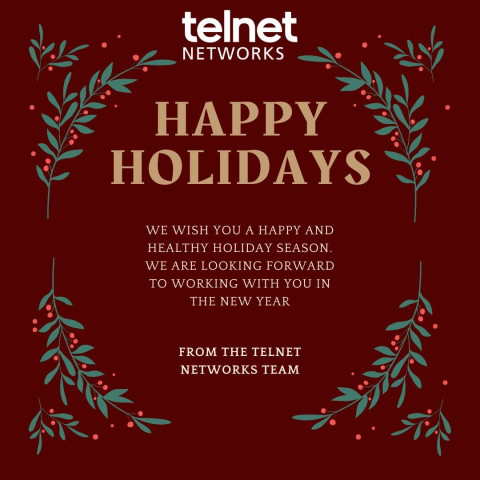 Happy Holidays from Telnet Networks