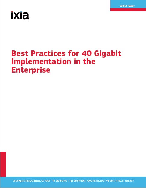 Best Practices for 40 Gb Implementation