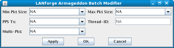 LANforge-GUI Armageddon Batch Modifier