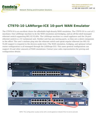 CT970-10 LANforge-ICE 10-port WAN Emulator