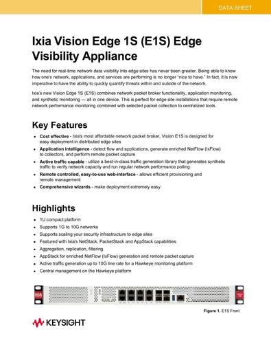 Vision Edge 1S E1S Network Packet Broker