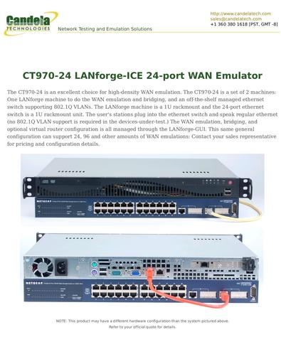 CT970-24 LANforge-ICE 24-port WAN Emulator