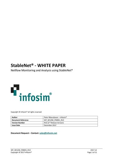 StableNet® - Netflow Monitoring and Analysis using StableNet®