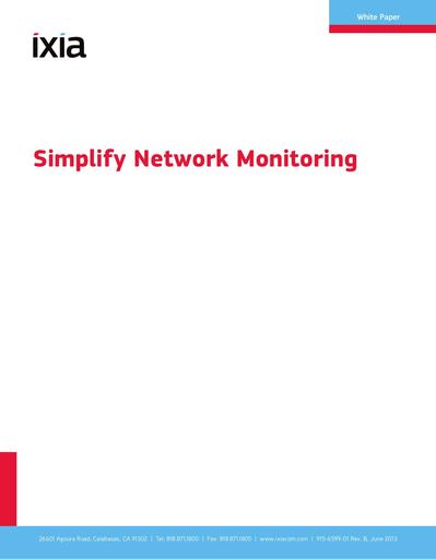 Simplify Network Monitoring