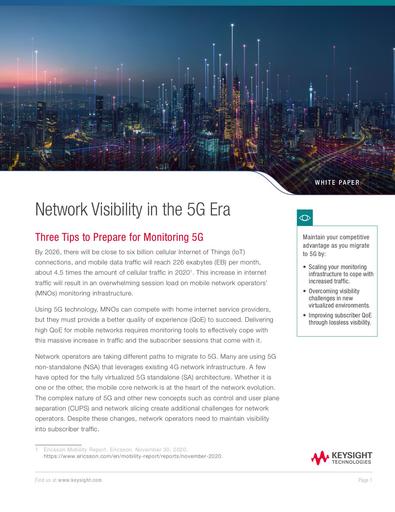 Network Visibility in the 5G Era