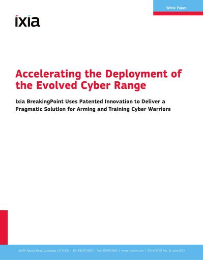 Accelerating the Deployment of the Evolved Cyber Range