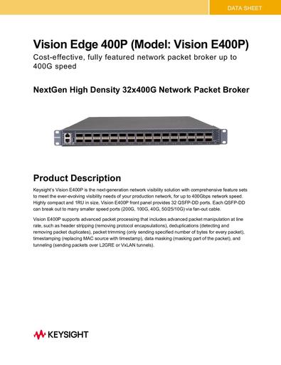 Vision Edge 400P NextGen Network Packet Broker