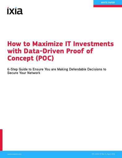 How to Maximize IT Investments with Data-Driven Proof of Concept (POC)