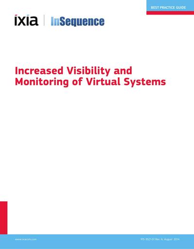 Increased Visibility and Monitoring of Virtual Systems