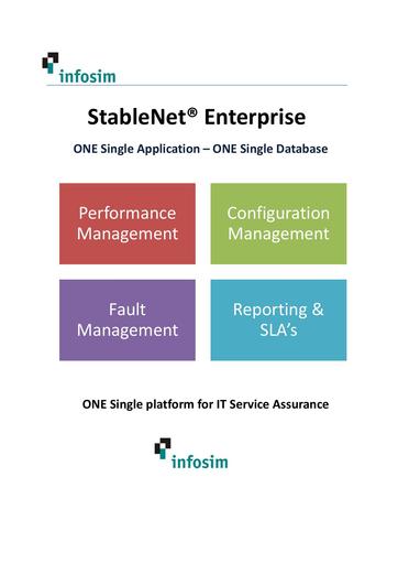 Infosim StableNet Enterprise