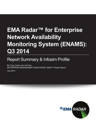 EMA Radar for Enterprise Network Availability Monitoring System Q3 2014