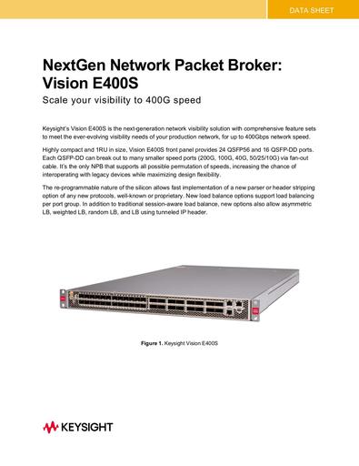 Vision E400S Network Packet Broker