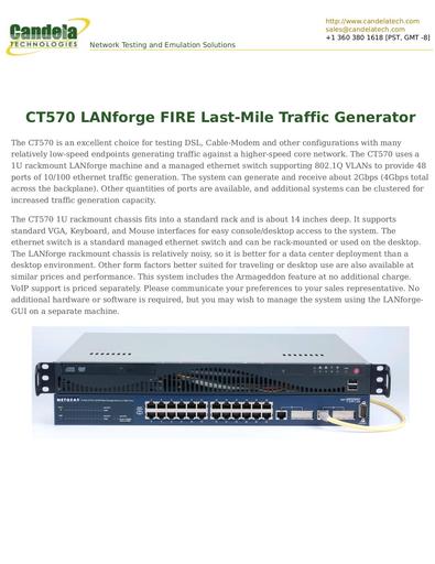 CT570 LANforge FIRE Last-Mile Traffic Generator