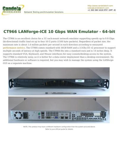 CT966 LANforge-ICE 10 Gbps WAN Emulator - 64-bit