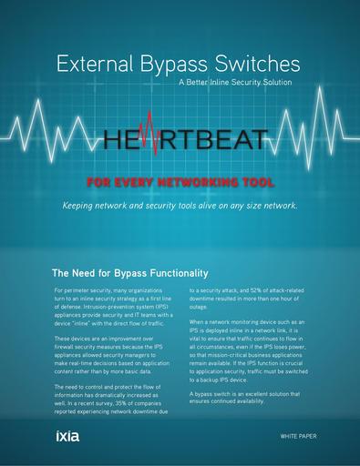External Bypass Switches - A Better Inline Security Solution