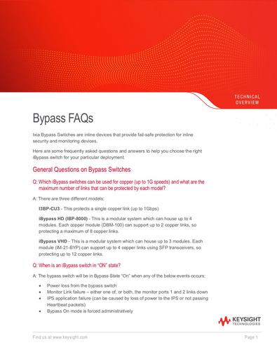 Bypass FAQs
