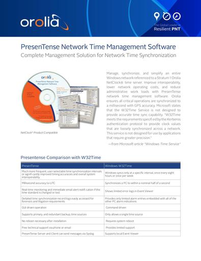 PresenTense Network Time Management Software