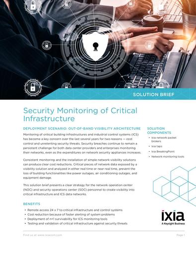 Ixia - Security Monitoring of Critical Infrastructure