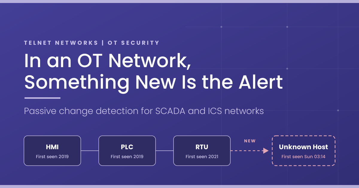 In an OT Network, Something New Is the Alert