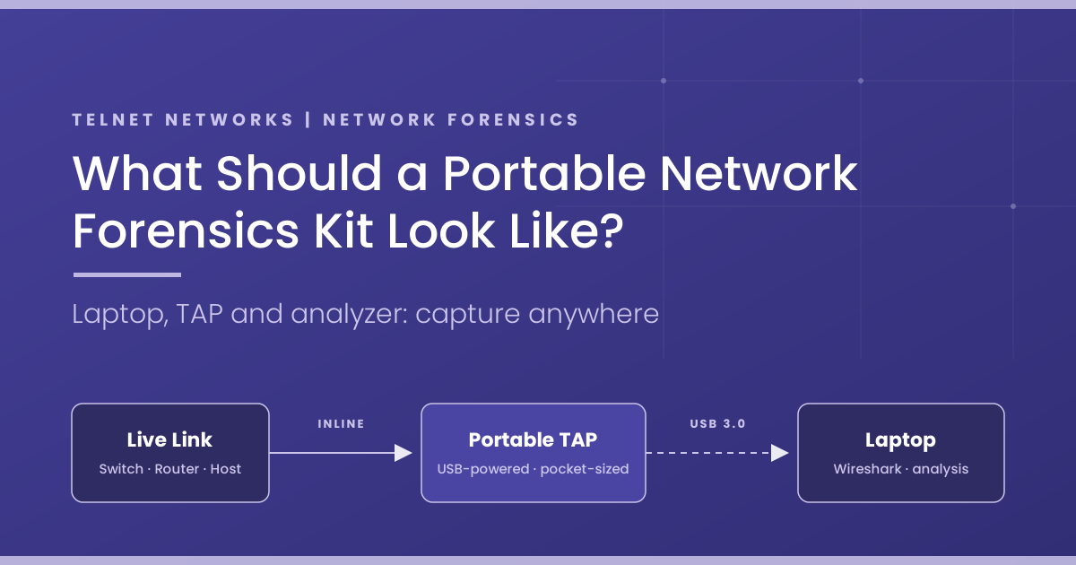 What Should a Portable Network Forensics Kit Look Like?